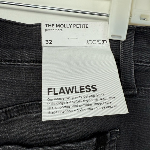 JOE’S JEANS THE MOLLY PETITE HIGH RISE FLARE IN BLACK NWT - Picture 10 of 10